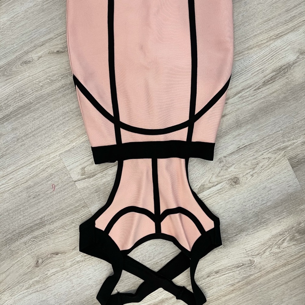 Backless Beautiful Pink and Black